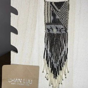 Chan Luu woven bead and chain necklace